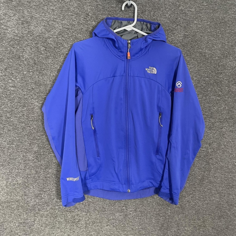The North Face Summit Series Jacket Womens Medium Blue‎ Windstopper Softshell